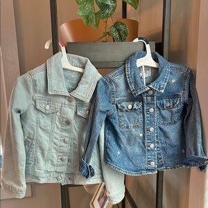 Cat & Jack Girls' Light Blue & Medium Blue Denim Jackets (2-Pack)